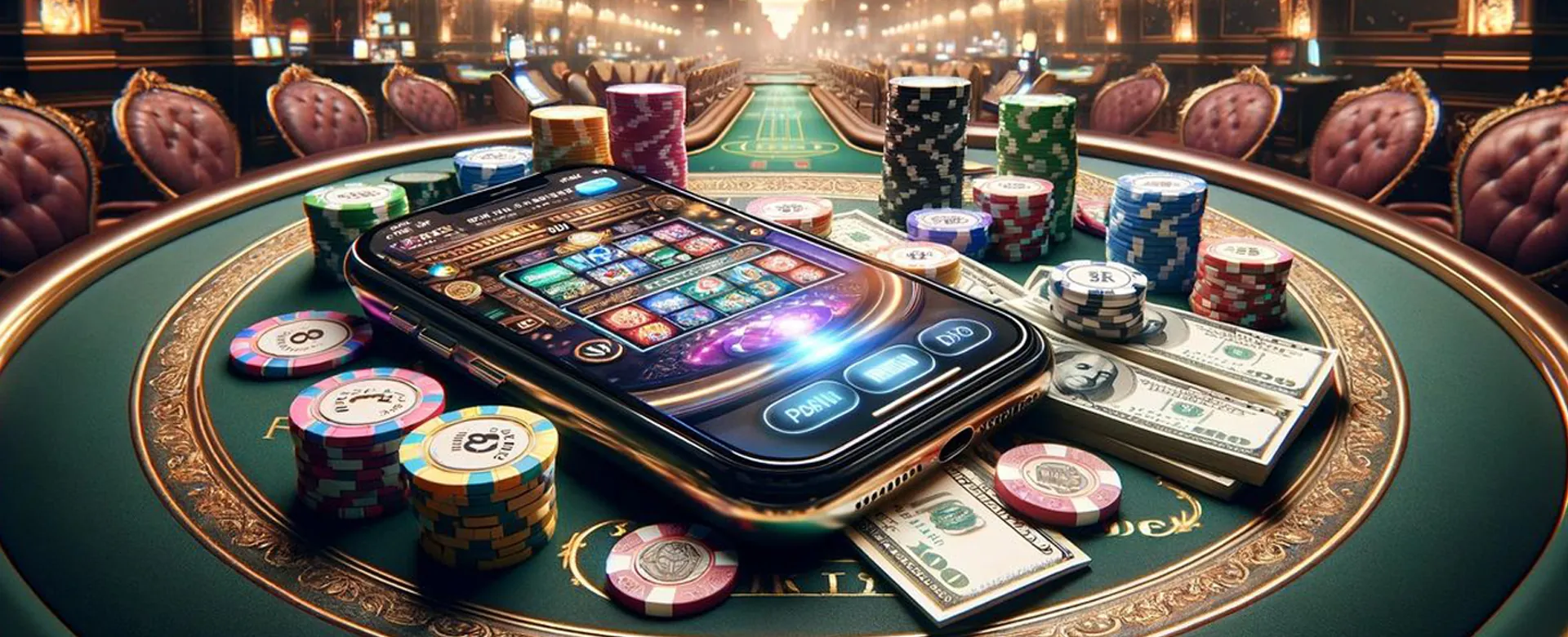 Dynamic background for lucky time slots and casino tips